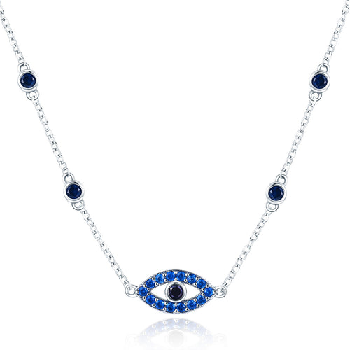 Mystical Eye Sterling Silver Necklace