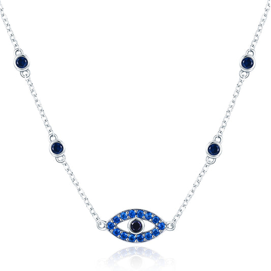 Mystical Eye Sterling Silver Necklace