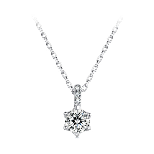 0.5ct Sparkling Moissanite Necklace