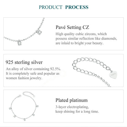 Cubic Zirconia Beaded Glitter Bracelet