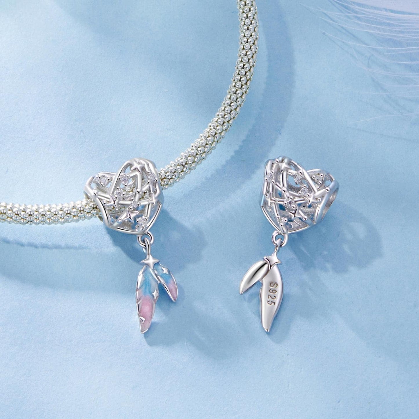 Heart Dreamcatcher Charm