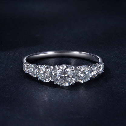 Sparkling Moissanite Ring