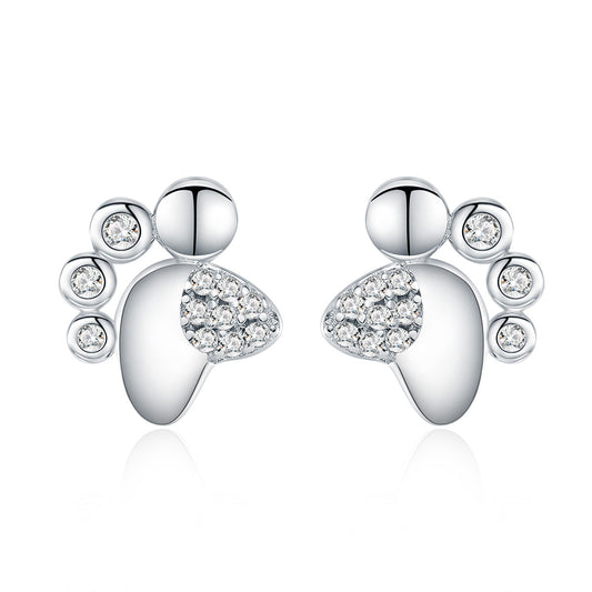 Footprint Earrings