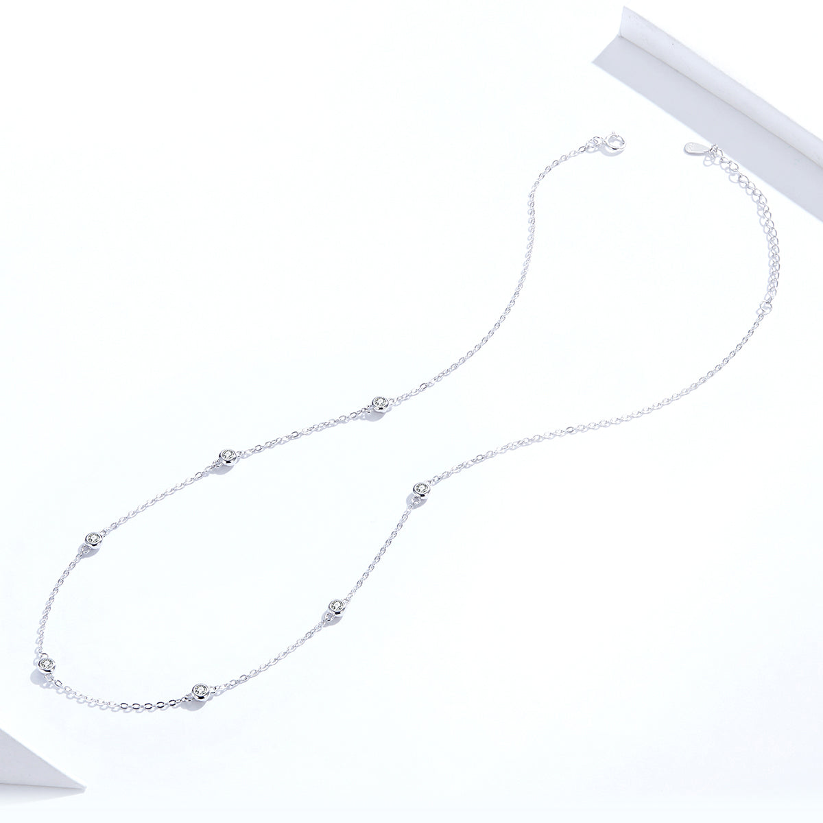 Simple CZ Pendant Necklace
