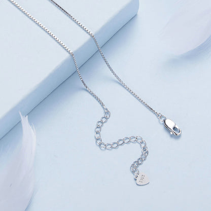 Delicate Snowflake Collarbone Chain Necklace