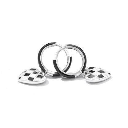 Heart Diamond Clip Earrings