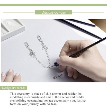 Oceangoing Voyage Safety Chain Charm