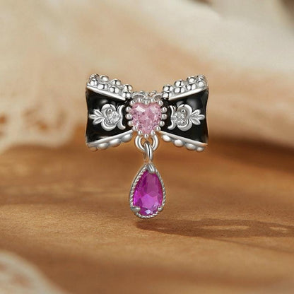 Romantic Bow Beads Charm