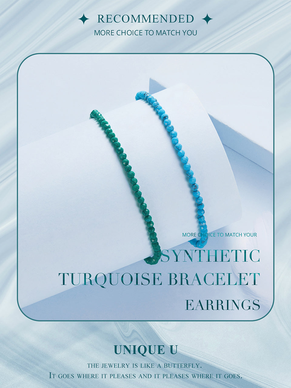 Synthetic Blue Stone Bracelet