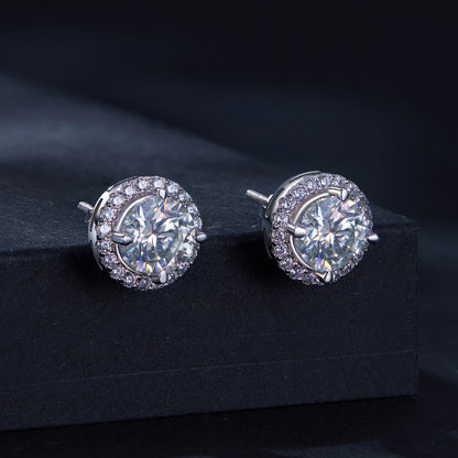 1ct Moissanite Studs