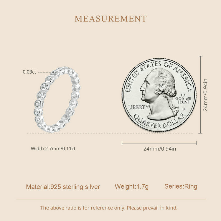 Shimmering Channel-Set Moissanite Ring