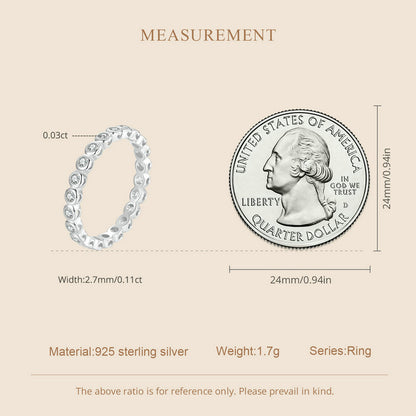 Shimmering Channel-Set Moissanite Ring