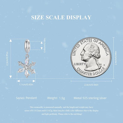 Ice Crystal Pendant Charm