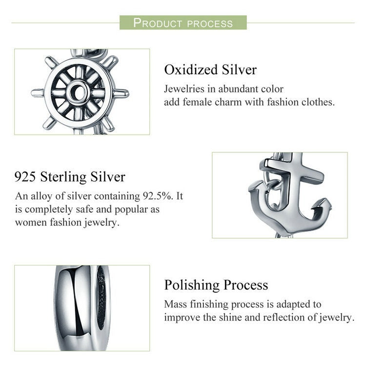 Oceangoing Voyage Safety Chain Charm