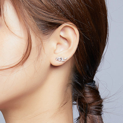 Gleaming Wheat Hoop Earrings
