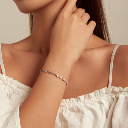 Chain Link Zircon Bracelet