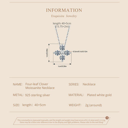 Clover Moissanite Necklace