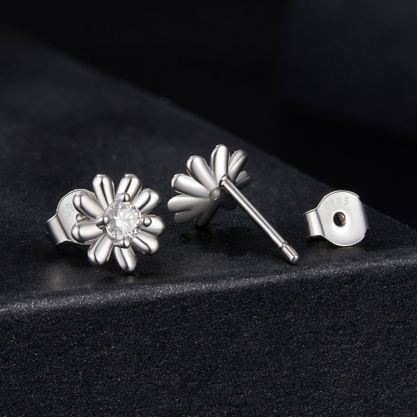 Daisy Moissanite Studs