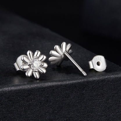 Daisy Moissanite Studs