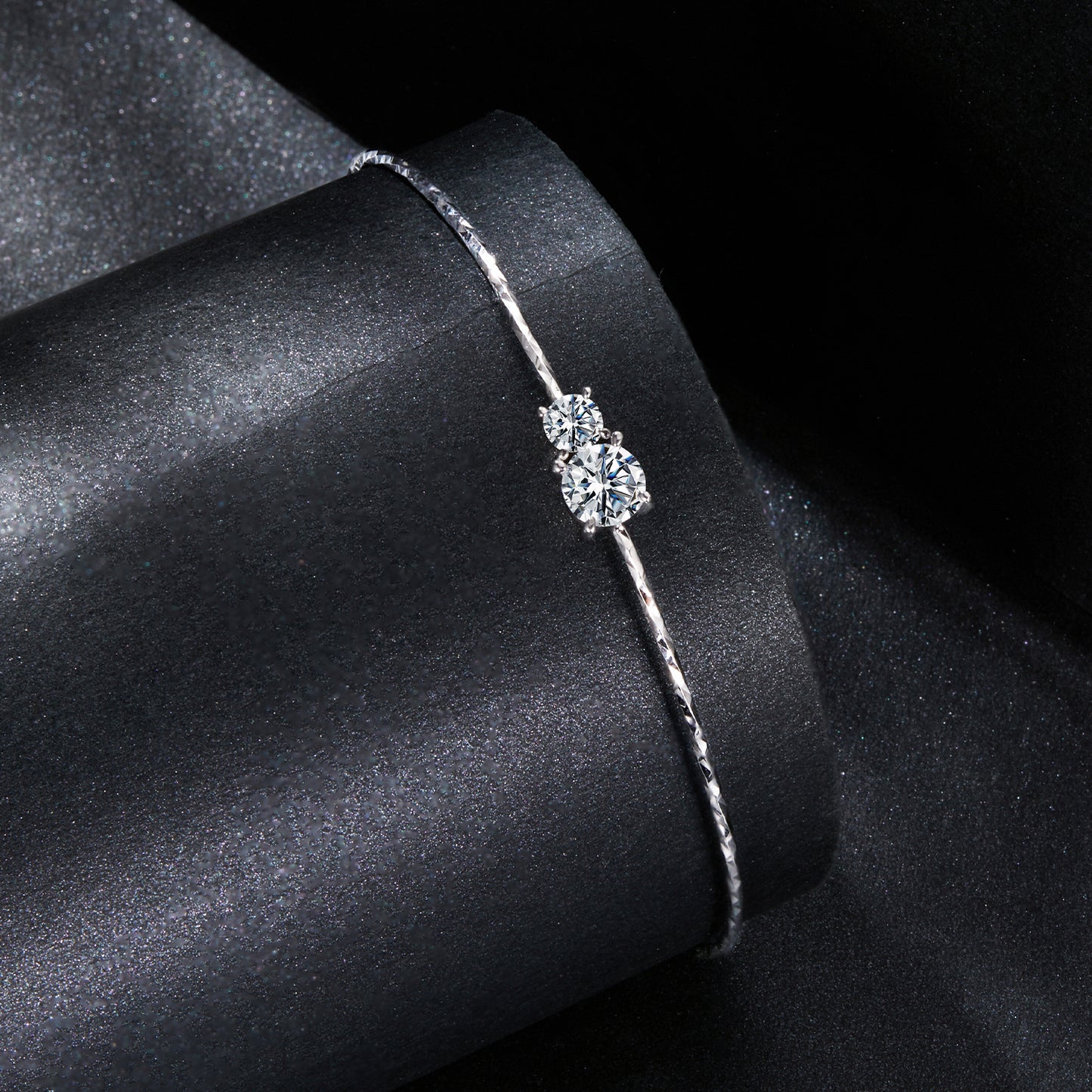 Starlight Moissanite Bangle