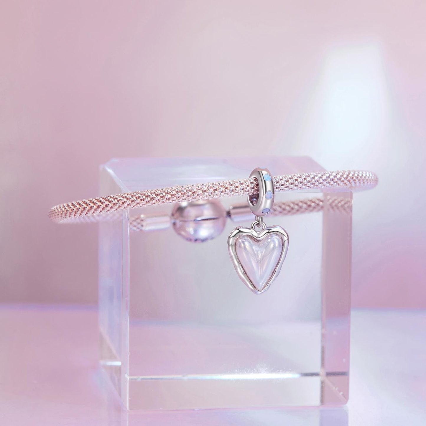 Aurora Heart Pendant Charm