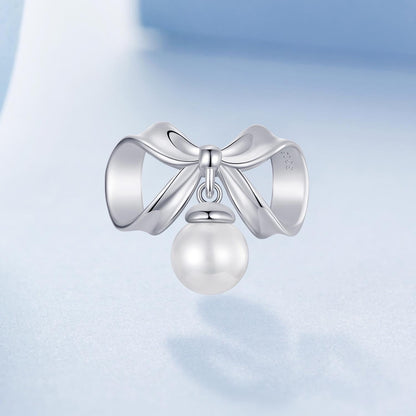 Pearl Bowknot Charm