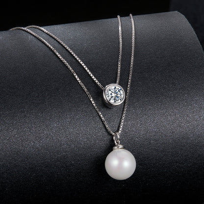 0.5 Carat Double-Layer Moissanite Necklace