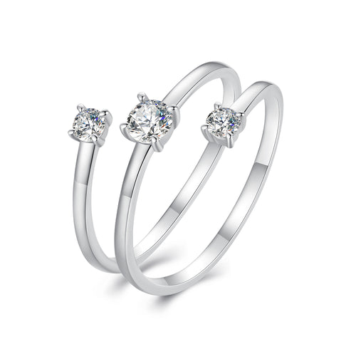 0.3 Carat Woven Moissanite Ring