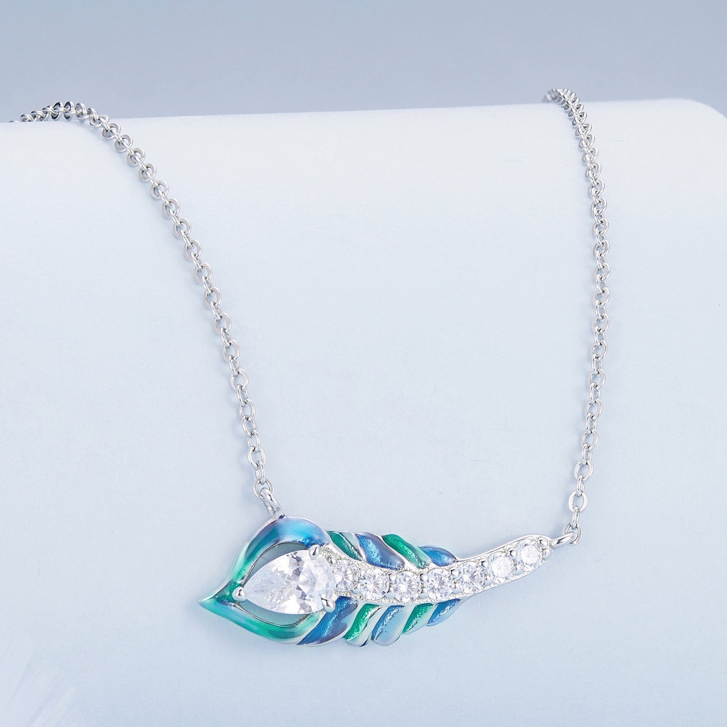Feather Drop Necklace