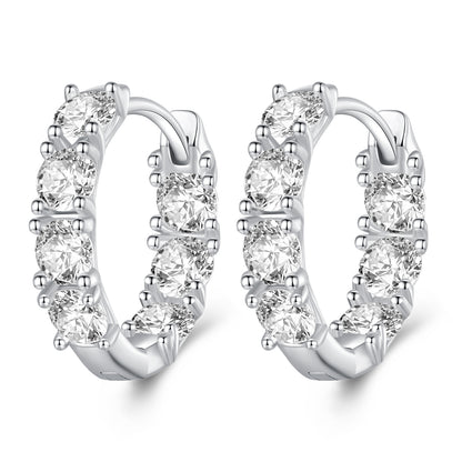 Zircon Clip-On Earrings