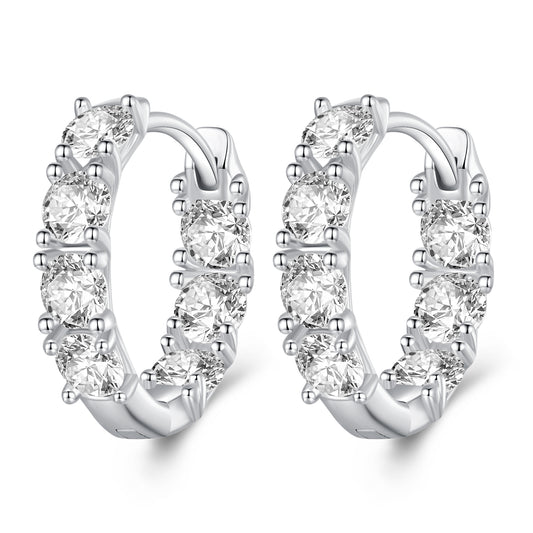 Zircon Clip-On Earrings