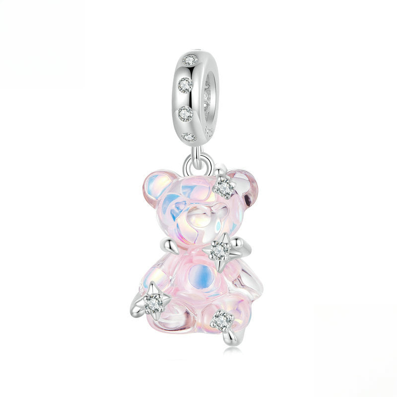 Dream Colored Bear Pendant Charm Collection