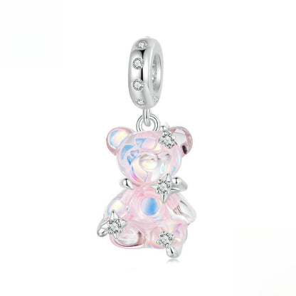 Dream Colored Bear Pendant Charm Collection