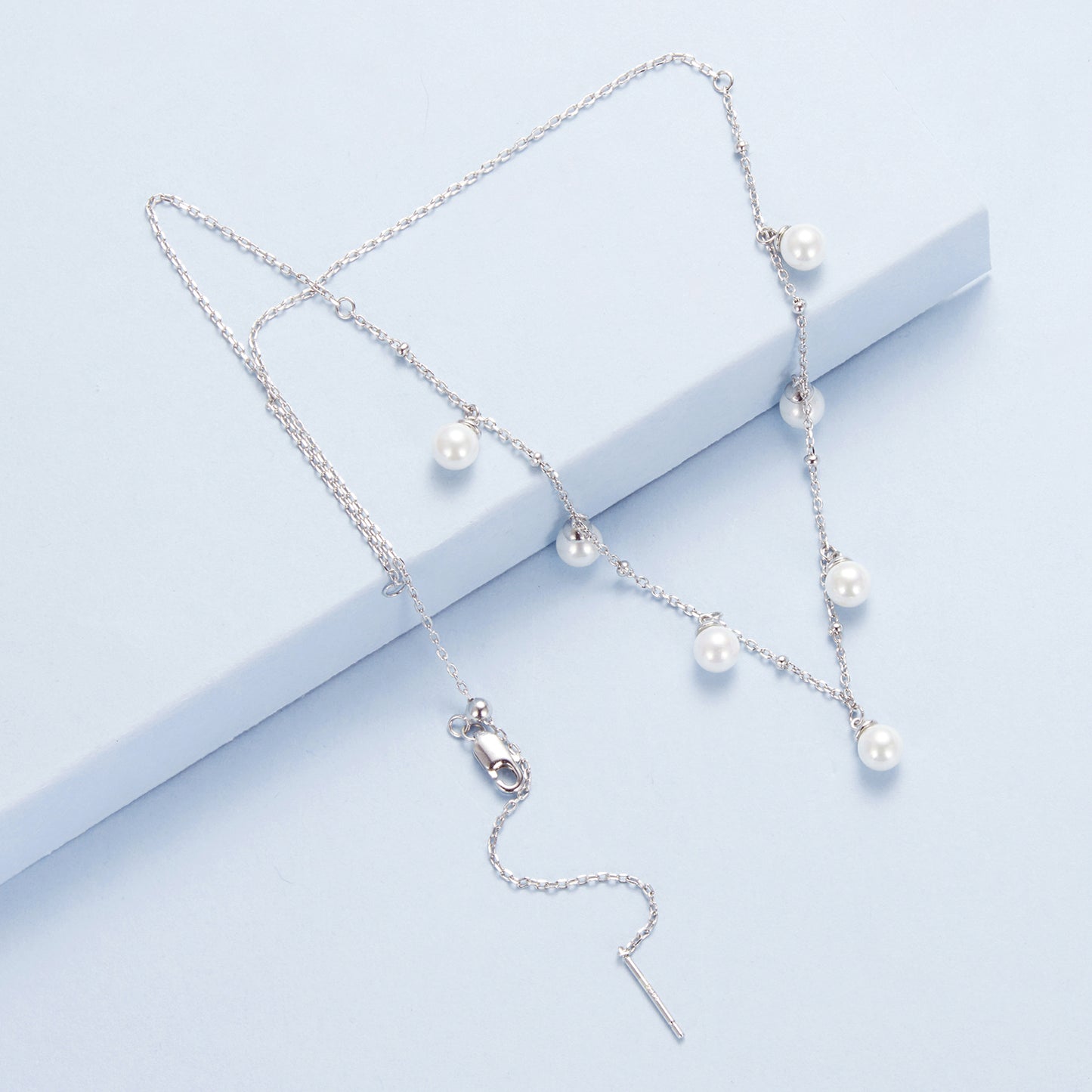 Simulated Pearl Strand Necklace