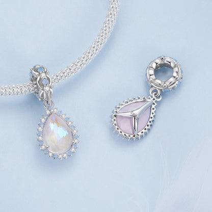 Mocha Teardrop Pendant Charm