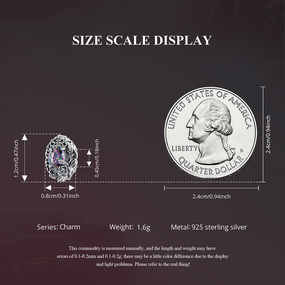 Midnight Rose Beads Charm