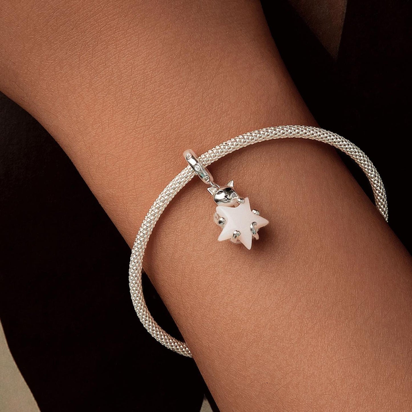 Cute Cat Star Pendant Charm