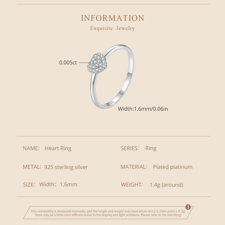 Heart-Shaped Moissanite Ring