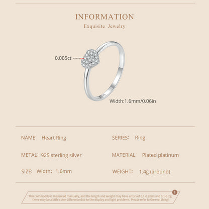 Heart-Shaped Moissanite Ring