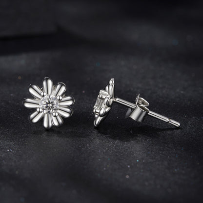 Daisy Moissanite Studs