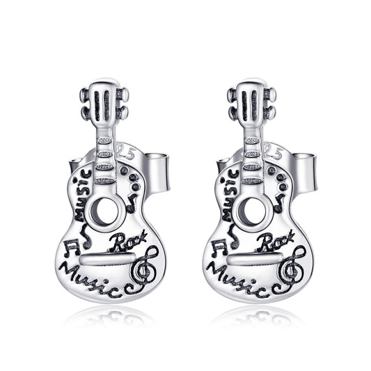 Vintage Guitar Earrings