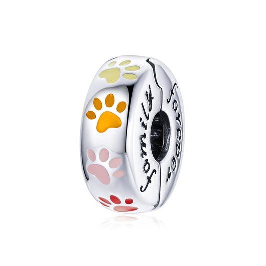 Cat Paw Prints Clip Charm