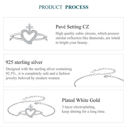Celestial Heart Charm Bracelet