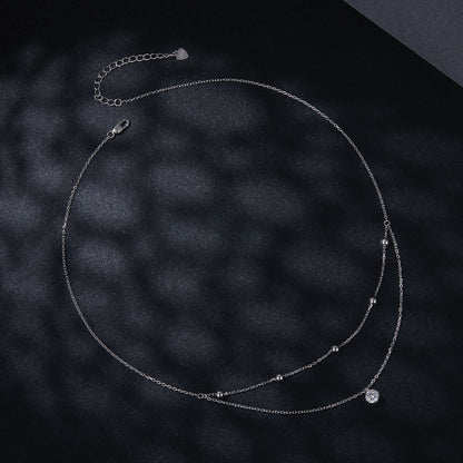 Double-Layer 0.5ct Moissanite Necklace
