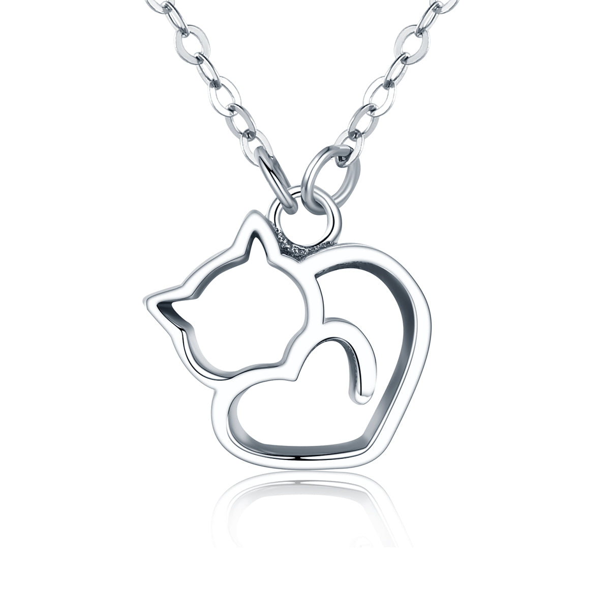 Cat Sterling Silver Necklace
