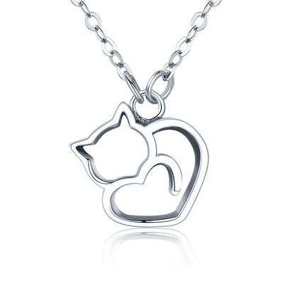 Cat Sterling Silver Necklace