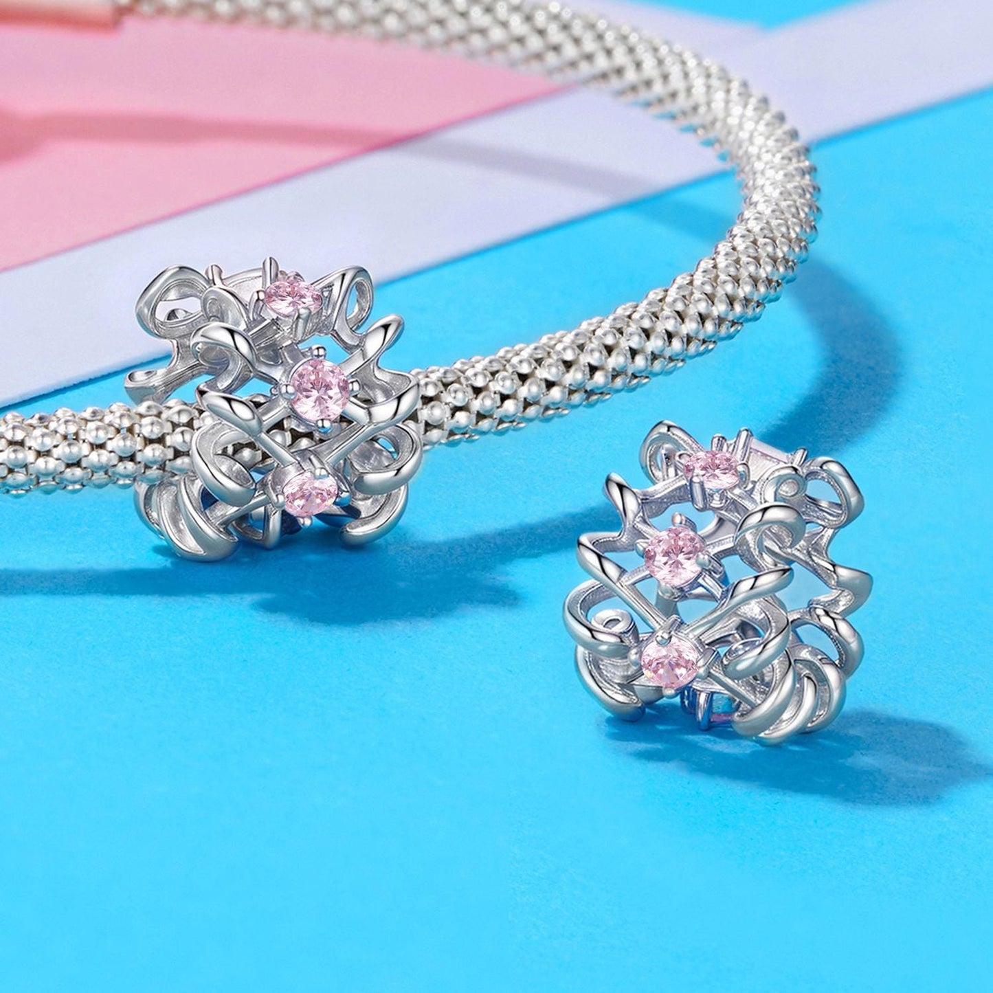 Bow Spacer Beads Charm