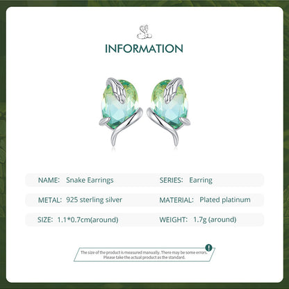 Compact Snake Stud Earrings