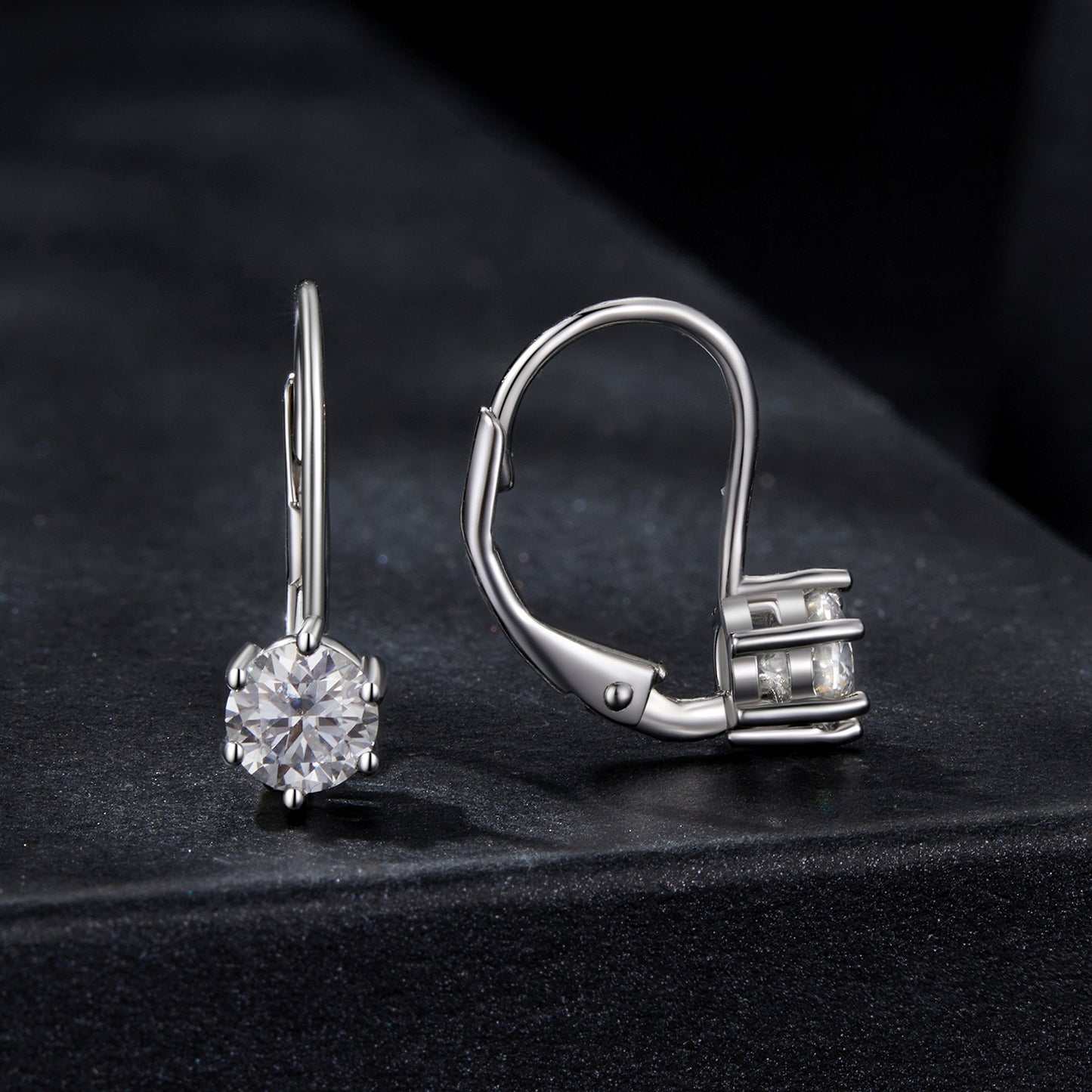 Moissanite Spring Ear Climbers