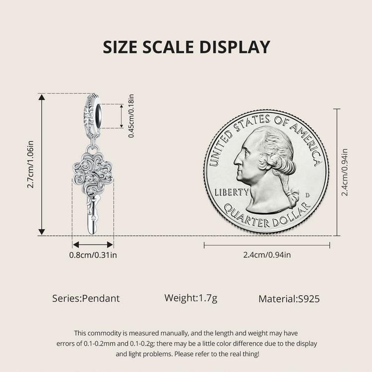 Lucky Key Pendant Charm